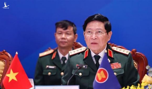 Đại tướng Ngô Xuân Lịch, Bộ trưởng Quốc phòng Việt Nam chủ trì hội nghị ADMM-14. Ảnh: TTXVN