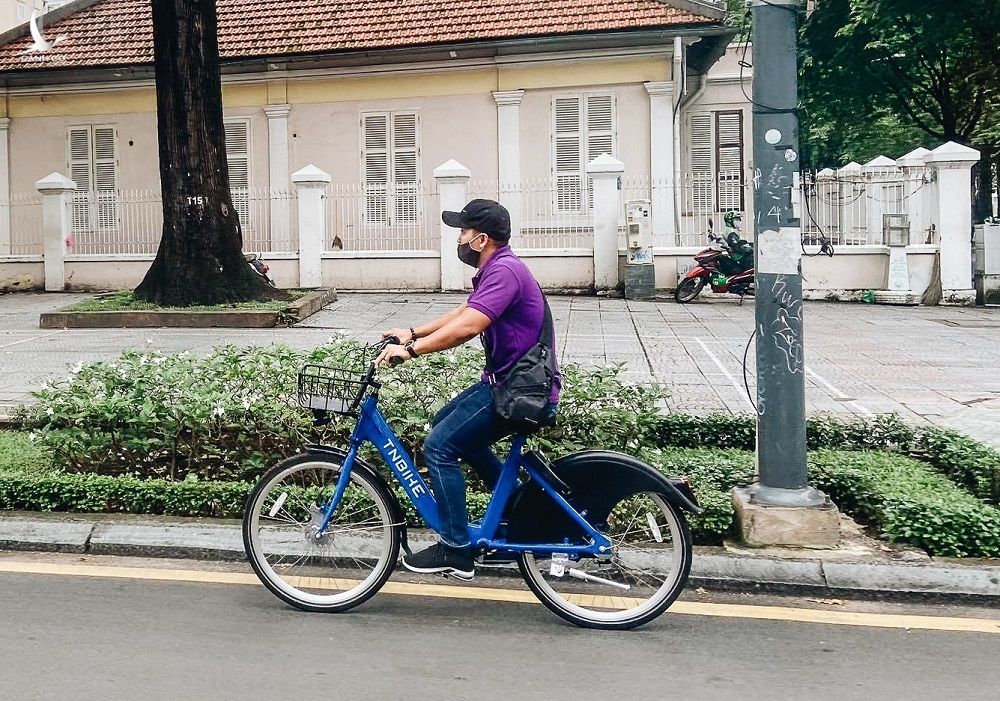 Xe đạp công cộng cho thuê 10.000 đồng/giờ ở trung tâm Sài Gòn