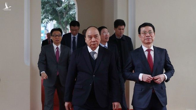 Thủ tướng Nguyễn Xuân Phúc cùng các đại biểu tham dự hội nghị /// Ảnh Ngọc Thắng