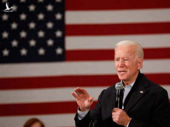 Joe Biden phát biểu tại đại học bang Iowa trong chiến dịch tranh cử 2020. Ảnh: Reuters.