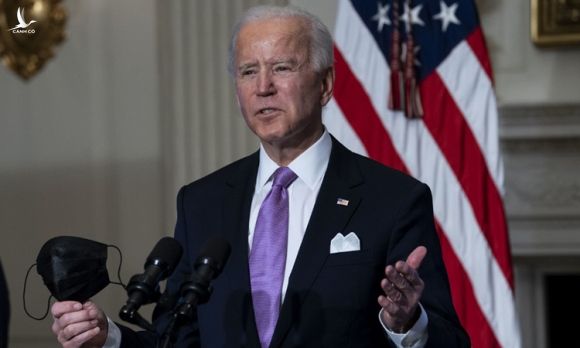 Tổng thống Mỹ Joe Biden phát biểu về Covid-19 tại cuộc họp ở Nhà Trắng hôm 26/1. Ảnh: AFP.