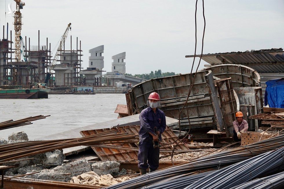 Cận cảnh 'siêu' công trình cống thủy lợi lớn nhất Việt Nam 3.300 tỉ đồng - ảnh 9