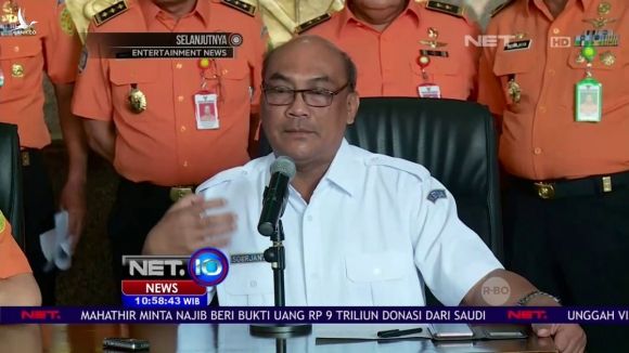 Ông Soerjanto Tjahjono, Chủ tịch Ủy ban An toàn Giao thông Vận tải Quốc gia Indonesia tại buổi họp báo