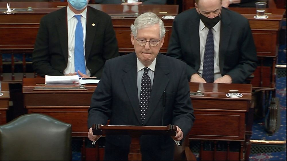 Lãnh đạo phe đa số tại Thượng viện Mitch McConnell. Ảnh: AP