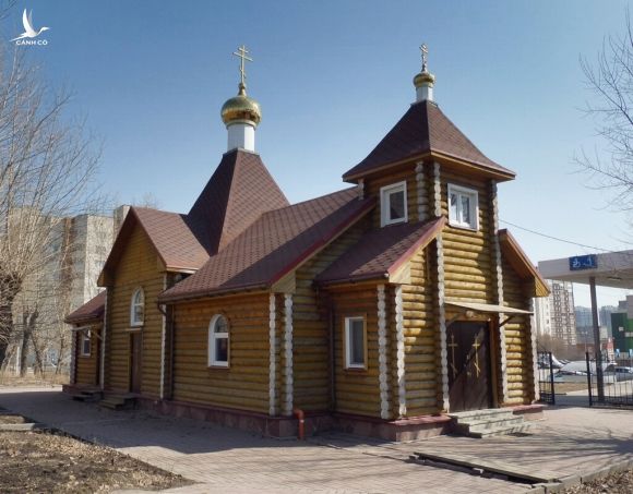 Nhà thờ một ngày thờ Thánh Nicholas được xây tại Zarechny, Penza Oblast trong một dự án quốc tế 7 nhà thờ tại 7 thành phố trong một ngày vào năm 2011. Ảnh: svyatural