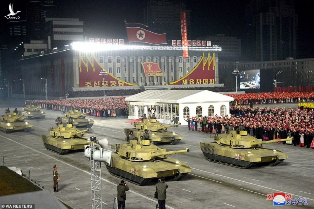 Loại xe tăng khá hiện đại của Triều Tiên.