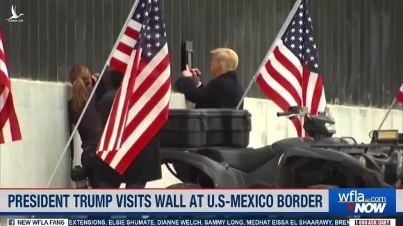 Trump ký tên lên tường biên giới, tuyên bố 'giữ lời hứa'
