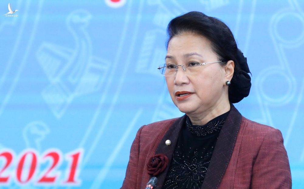 Chủ tịch Quốc hội, Chủ tịch Hội đồng bầu cử Quốc gia Nguyễn Thị Kim Ngân. Ảnh: Quang Vinh