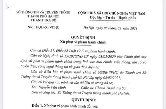 7 người ở Hà Nội bị phạt 52,5 triệu đồng vì đưa tin vịt về COVID-19 - Ảnh 1.