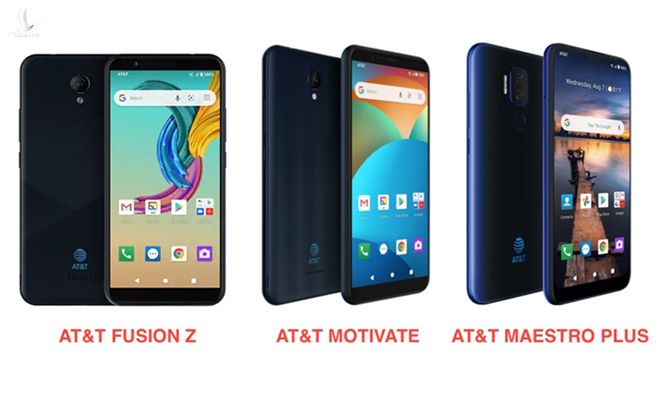 Ba mẫu điện thoại mới của AT&T.
