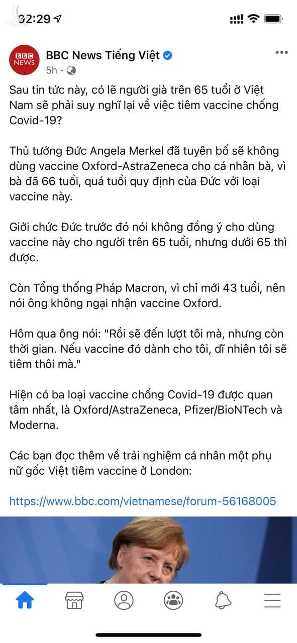 Luận điệu “tự vả mặt” của BBC Tiếng Việt.