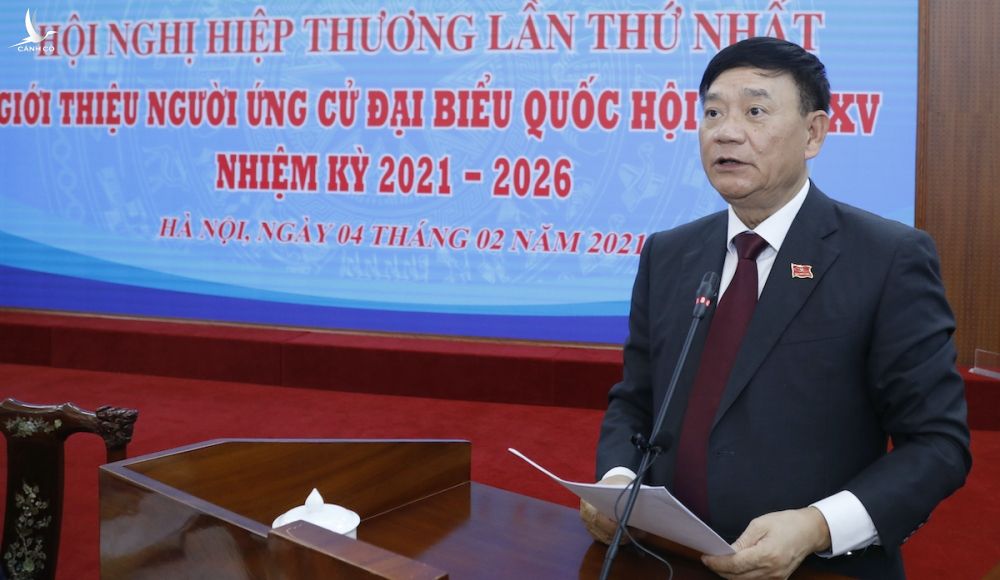 Ông Trần Văn Túy, Trưởng ban Công tác đại biểu, Ủy viên Hội đồng bầu cử Quốc gia. Ảnh: Quang Vinh