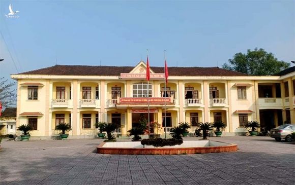 Trụ sở xã Lâm Trung Thủy, nơi ông Quốc giữ chức Phó bí thư Đảng ủy. Ảnh: Ngân Hà
