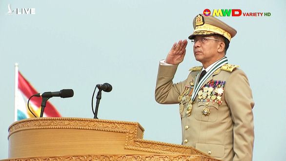 Thống tướng Min Aung Hlaing, tổng tư lệnh quân đội Myanmar.