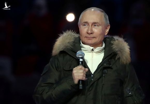 Tổng thống Putin dự một sự kiện ở Moskva, Nga, hôm 18/3. Ảnh: Reuters.