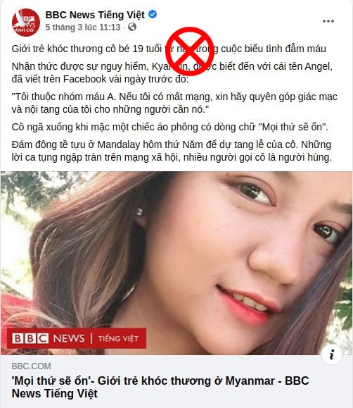 Thông điệp kích động của BBC News Tiếng Việt.