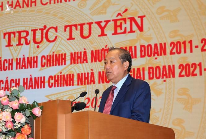 Phó Thủ tướng Thường trực Chính phủ Trương Hoà Bình phát biểu khai mạc Hội nghị. Ảnh: VGP