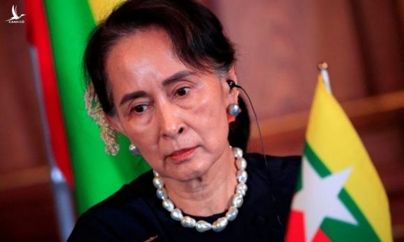 Cố vấn Nhà nước Myanmar Aung San Suu Kyi tại một sự kiện ở Tokyo, Nhật Bản, hồi tháng 10/2018. Ảnh: Reuters.