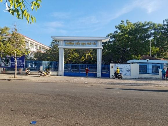 Trường tiểu học Phú Tài, TP.Phan Thiết, nơi xảy ra vụ việc /// Ảnh: Quế Hà