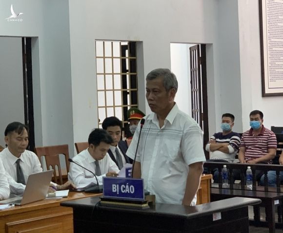 Bị cáo Trịnh Sướng tại phiên tòa xét xử ngày 9.4 /// Ảnh: T.Q