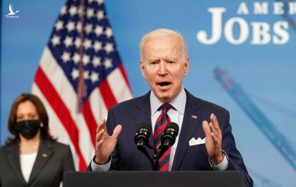 Tổng thống Joe Biden phát biểu về việc làm và kinh tế tại Nhà Trắng ngày 7.4 /// Reuters