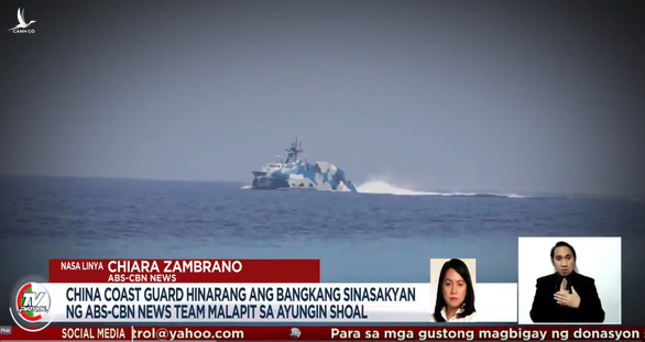 Tàu tên lửa Trung Quốc rượt tàu chở phóng viên Philippines trên Biển Đông - Ảnh 1.