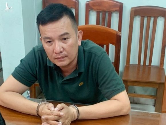 Trần Việt Hoàng bị bắt giữ /// ẢNH: Công an Bình Định