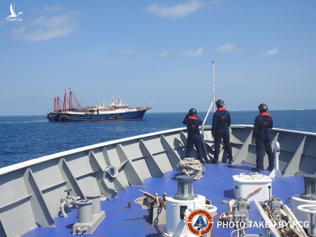 Lực lượng cảnh sát biển Philippines hoạt động trên Biển Đông.