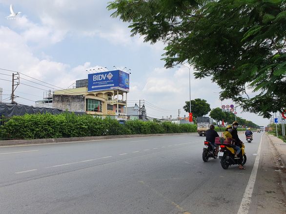 Đoạn quốc lộ 22 mà nhóm "quái xế" chặn để quậy ở xã Xuân Thới Sơn, huyện Hóc Môn.