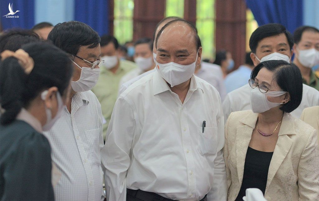 Chủ tịch nước Nguyễn Xuân Phúc tại hội nghị tiếp xúc cử tri H.Củ Chi, TP.HCM.