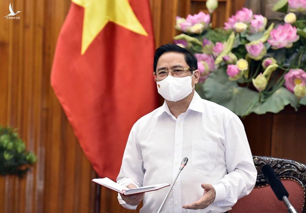 Thủ tướng Phạm Minh Chính phát biểu tại hội nghị. Ảnh: VGP