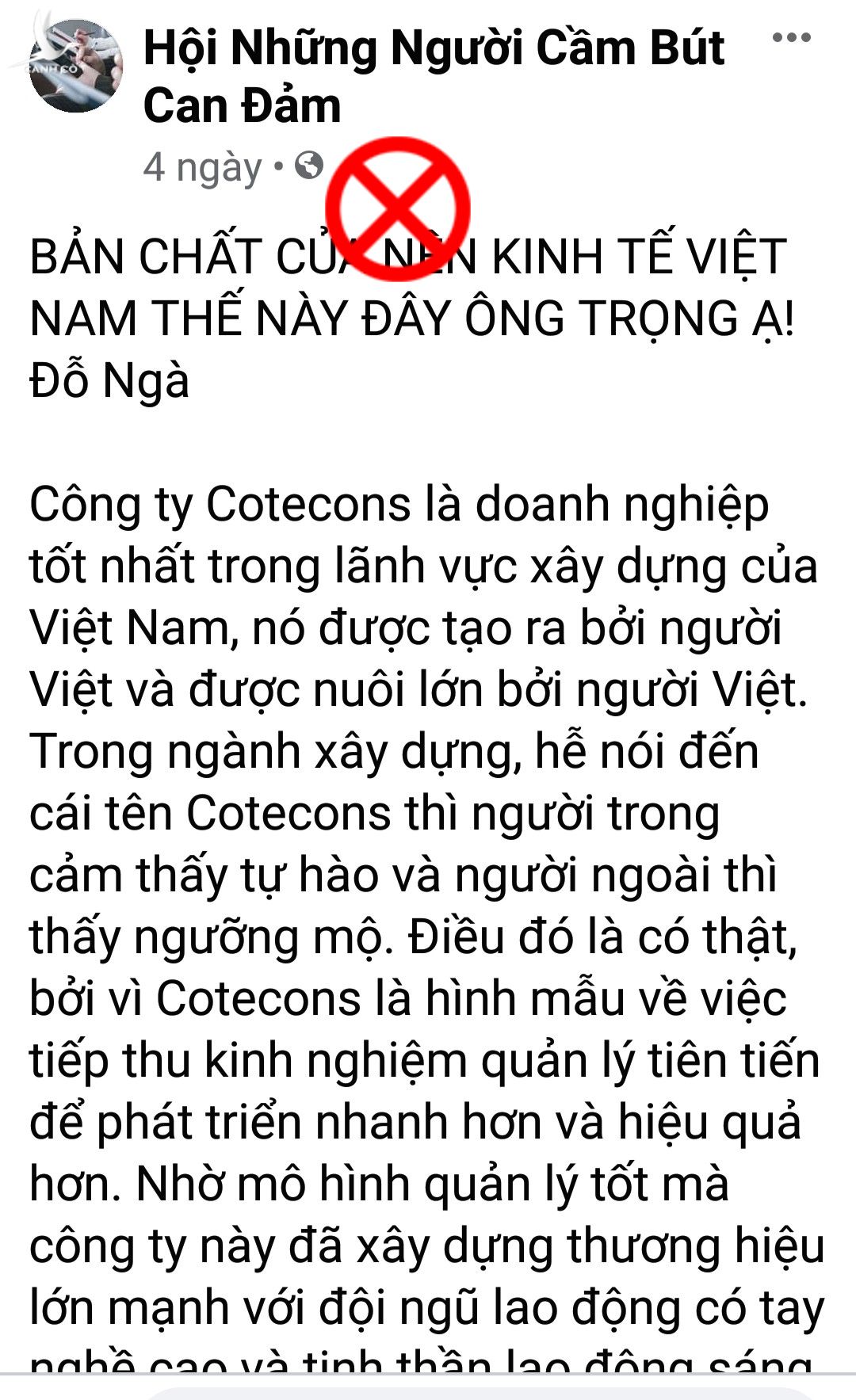 Đỗ Ngà lại lộng ngôn về kinh tế Việt Nam.