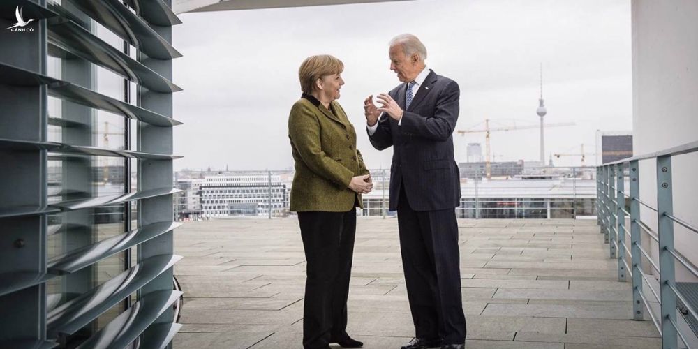 Thủ tướng Đức Angela Merkel và Tổng thống Mỹ Joe Biden. Ảnh: Getty