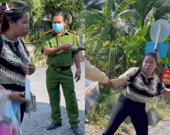 Người phụ nữ từ TP.HCM về Tiền Giang đòi vứt khẩu trang, không khai báo y tế