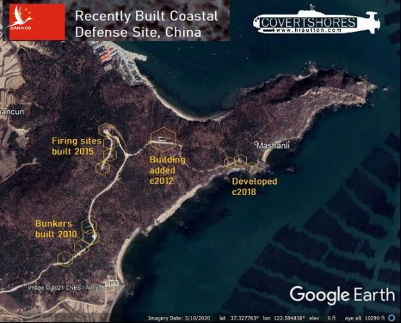  Hình ảnh vệ tinh cho thấy Trung Quốc vẫn đang đầu tư hệ thống phòng thủ bờ biển - Ảnh 1.