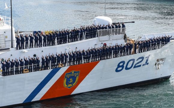 Cảnh sát biển Việt Nam chính thức tiếp nhận tàu CSB 8021 từ Mỹ: Đang trên đường trở về nước