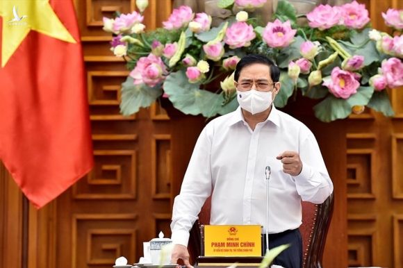 Thủ tướng Phạm Minh Chính phát biểu kết luận cuộc làm việc với Bộ Xây dựng. Ảnh: VGP/Nhật Bắc