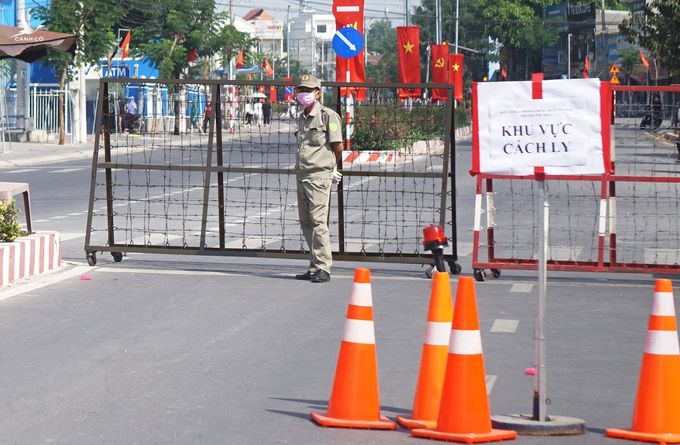 Bình Dương phong toả một số khu vực để chống dịch. Ảnh: Nguyệt Triều.