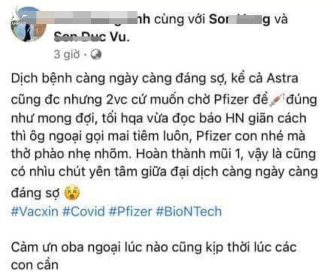 Cô gái lên mạng khoe &quot;ông ngoại&quot; xin được xuất tiêm vắc xin: Giám đốc bệnh viện rất buồn - Ảnh 1.