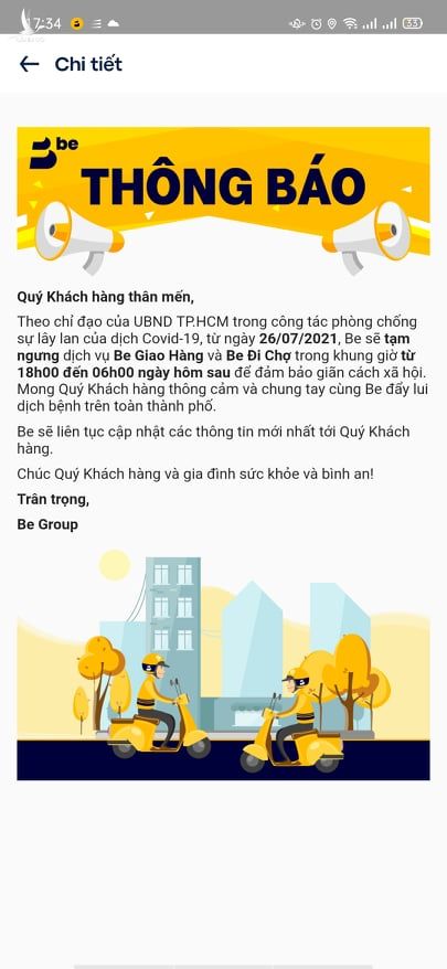 Be, Grab, Gojek… đồng loạt tắt dịch vụ giao hàng ở TP HCM sau 17 giờ - Ảnh 2.