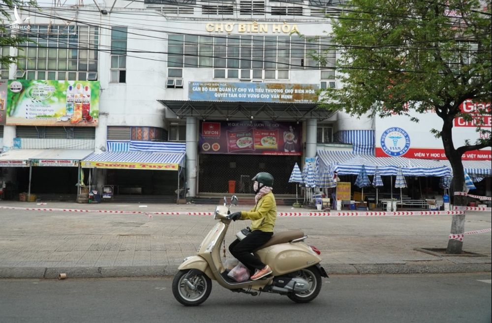 Chợ Biên Hòa được xem ổ dịch khá phức tạp khi nhiều ca nhiễm ở đây đóng cửa phòng dịch. Ảnh: Phước Tuấn