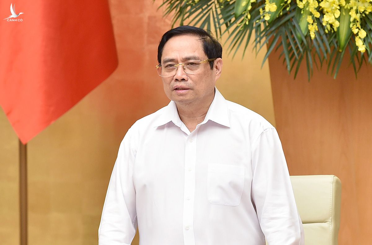 Thủ tướng Phạm Minh Chính chủ trì phiên họp Chính phủ thường kỳ, ngày 1/7. Ảnh: Nhật Bắc 
