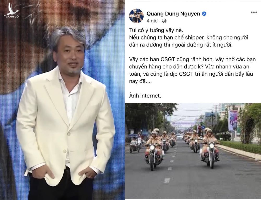 Nguyễn Quang Dũng bị chỉ trích vì 'đề xuất' cảnh sát giao thông thay shipper giao hàng - ảnh 1
