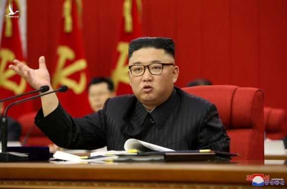 Nhà lãnh đạo Kim Jong-un trong một cuộc họp của đảng Lao động Triều Tiên /// REUTERS