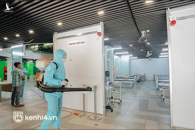  Cận cảnh bệnh viện dã chiến số 5 tại Thuận Kiều Plaza trước ngày hoạt động - Ảnh 3.