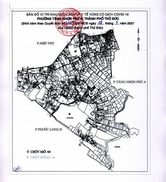TP Thủ Đức phong tỏa thêm hai phường Tăng Nhơn Phú B và Long Trường - Ảnh 1.