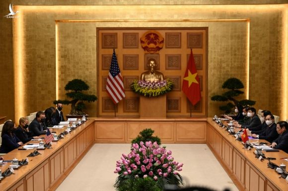 Thủ tướng Phạm Minh Chính hội kiến Phó Tổng thống Mỹ Kamala Harris - Ảnh 7.