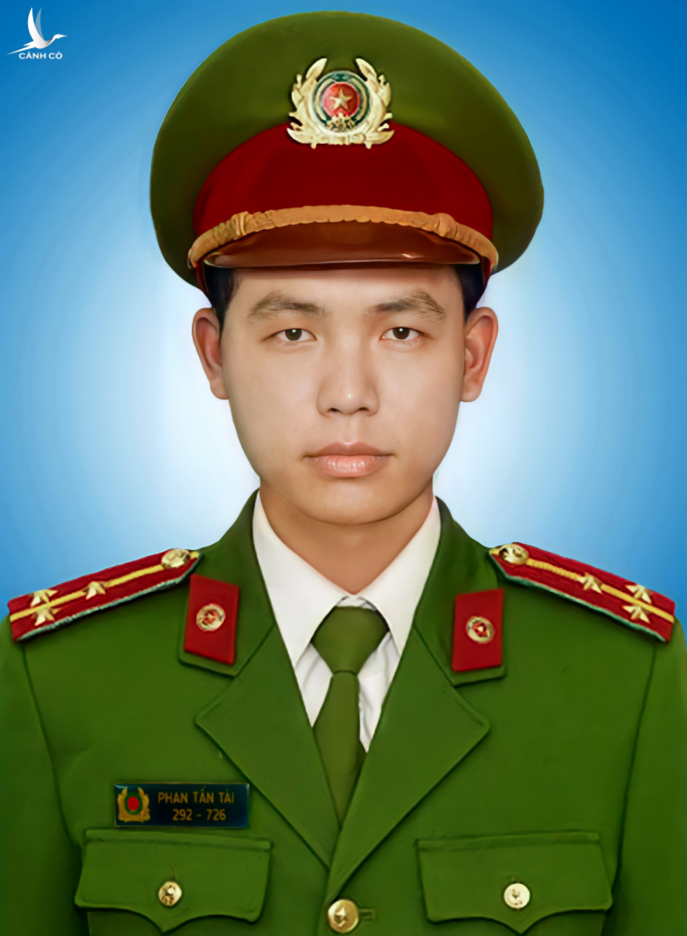 Thượng úy Phan Tấn Tài hy sinh khi đang làm nhiệm vụ. 