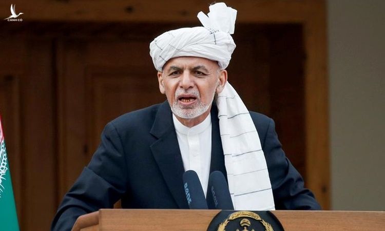 Tổng thống Afghanistan Ashraf Ghani phát biểu trong lễ nhậm chức hồi tháng ba năm ngoái ở Kabul. Ảnh: Reuters.