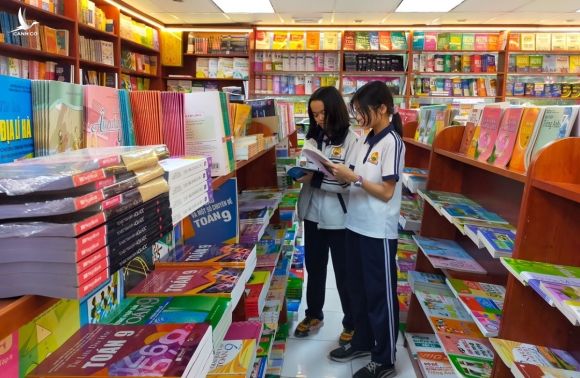 Cửa hàng sách của Nhà xuất bản Giáo dục Việt Nam tại Hà Nội trước khi giãn cách xã hội. Ảnh: Nhà xuất bản Giáo dục Việt Nam.